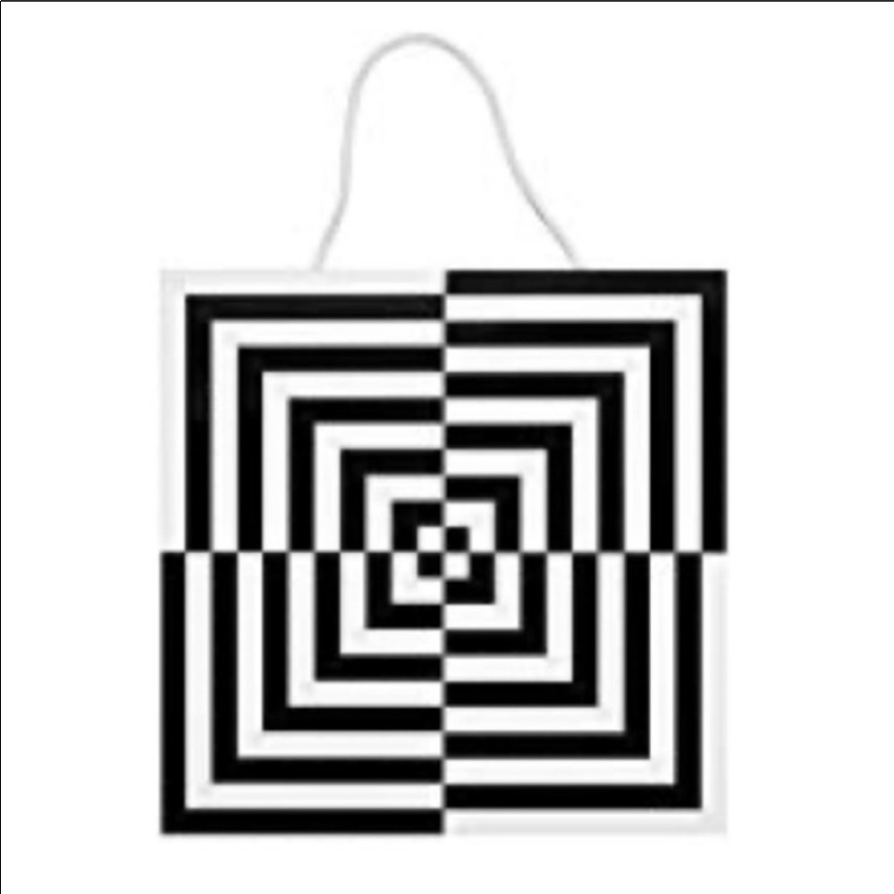 Jonathan Adler op art black & white dartboard